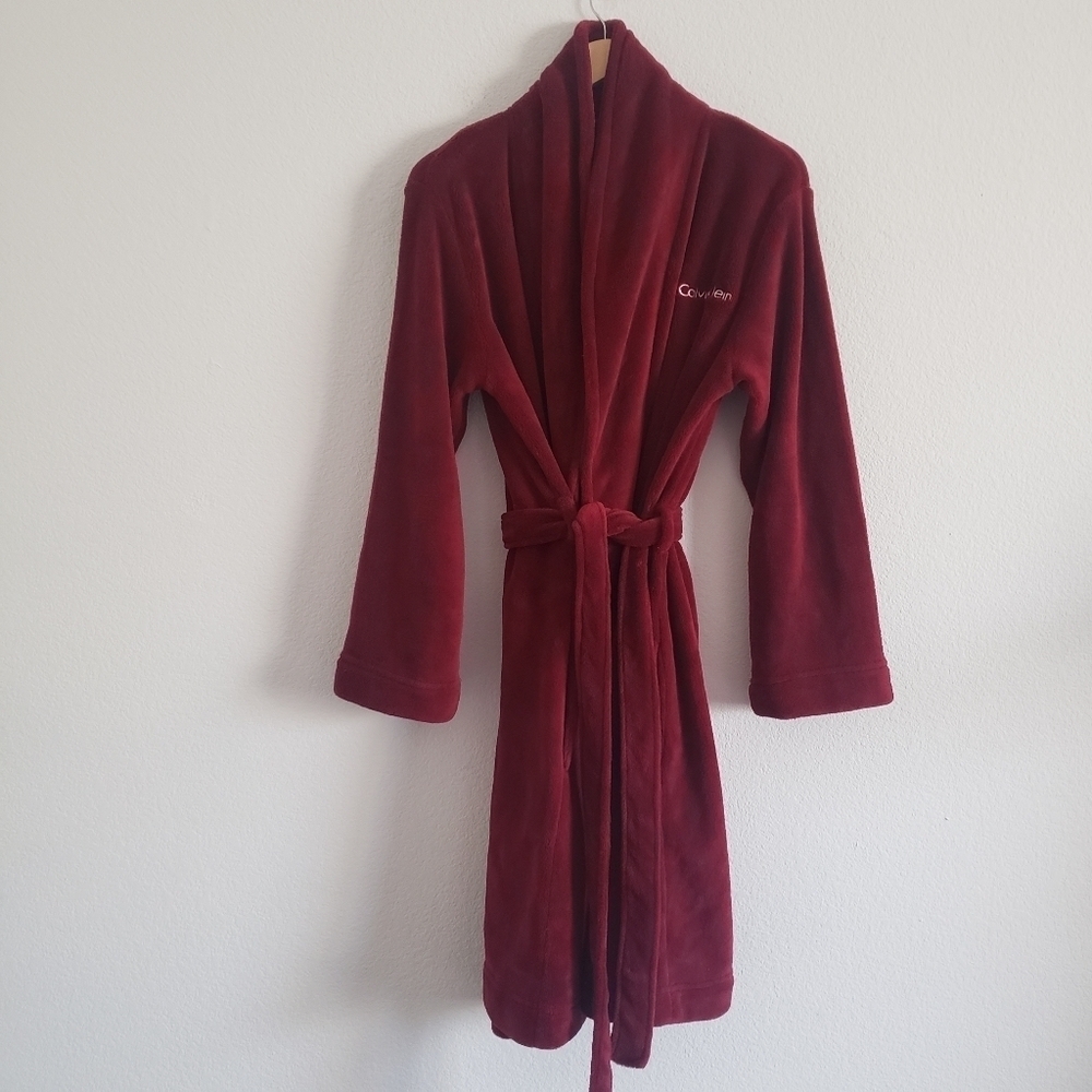 Calvin Klein plush sleepwear luxury robe